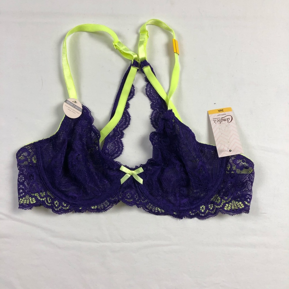 Candie’s |‎ Purple and Green Bralette